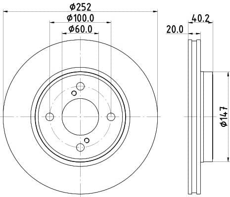 Brake Disc PRO 8DD 355 132-051 - image 4