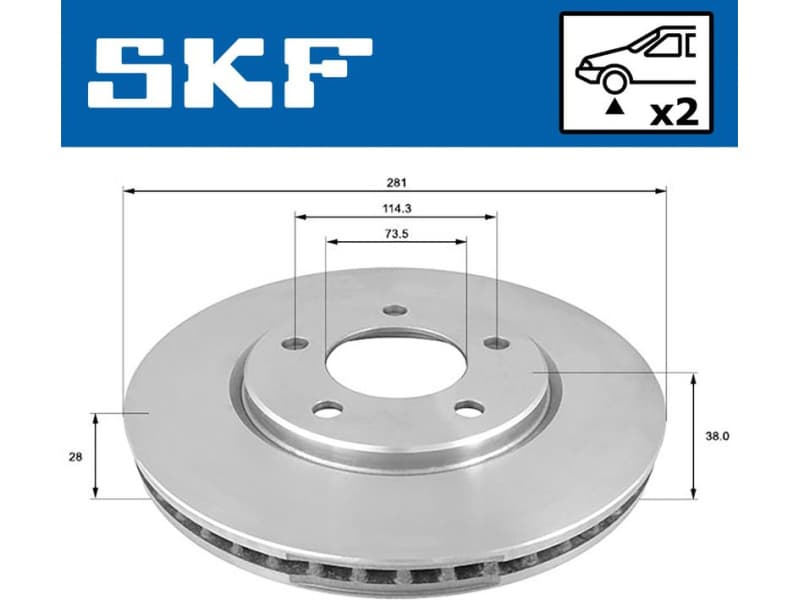 Brake Disc VKBD 80594 V2 - image 2