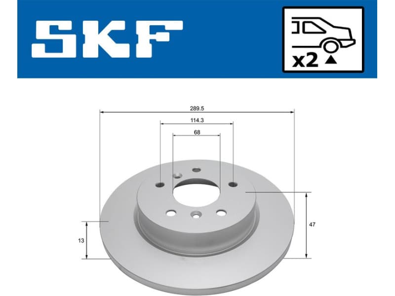 Brake Disc VKBD 90457 S2 - image 2