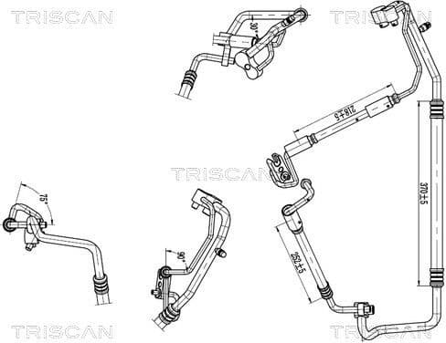 High/Low-pressure Line, air conditioning 9010 24016