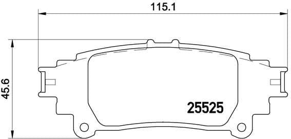 Brake pads rear, Top Quality P83132 - image 3