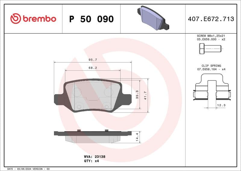 Brake Pad Set, disc brake PRIME LINE P50090 - image 3