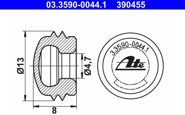 Sealing Cap/Protective Cap 03.3590-0044.1