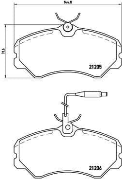 Brake Pad Set, disc brake PRIME LINE P23023 - image 4