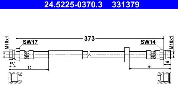 Brake Hose 24.5225-0370.3 - image 2