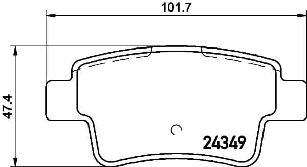 Brake Pad Set, disc brake 8DB 355 012-391 - image 2
