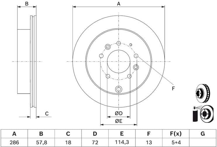 Brake Disc 0986479D78 - image 5