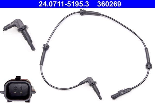 Sensor, wheel speed 24.0711-5195.3 - image 2