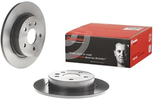 Brake discs kit rear, (2pcs), Top Quality 08.D225.11 - image 4