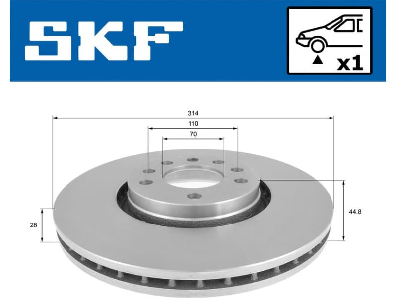 Brake Disc VKBD 80492 V1