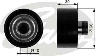 Deflection/Guide Pulley, V-ribbed belt DriveAlign™ T36295