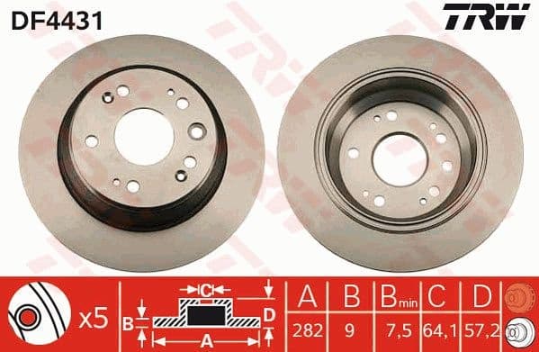 Brake Disc DF4431