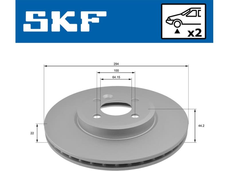 Brake Disc VKBD 80419 V2