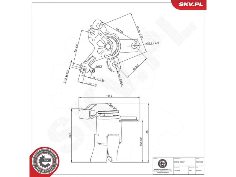Mounting, engine 75SKV252 - image 5