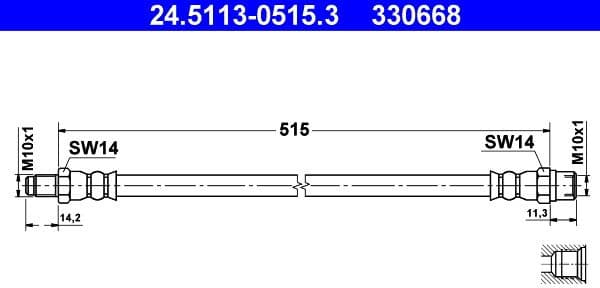 Brake Hose 24.5113-0515.3 - image 2