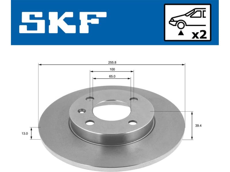 Brake Disc VKBD 80640 S2 - image 2