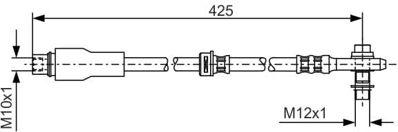 Brake Hose 1 987 481 066 - image 6