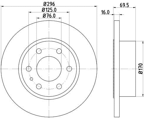 Brake Disc 8DD 355 115-521 - image 4