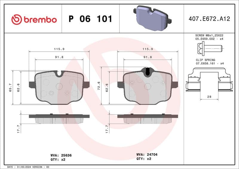 Brake Pad Set, disc brake PRIME LINE P06101 - image 3