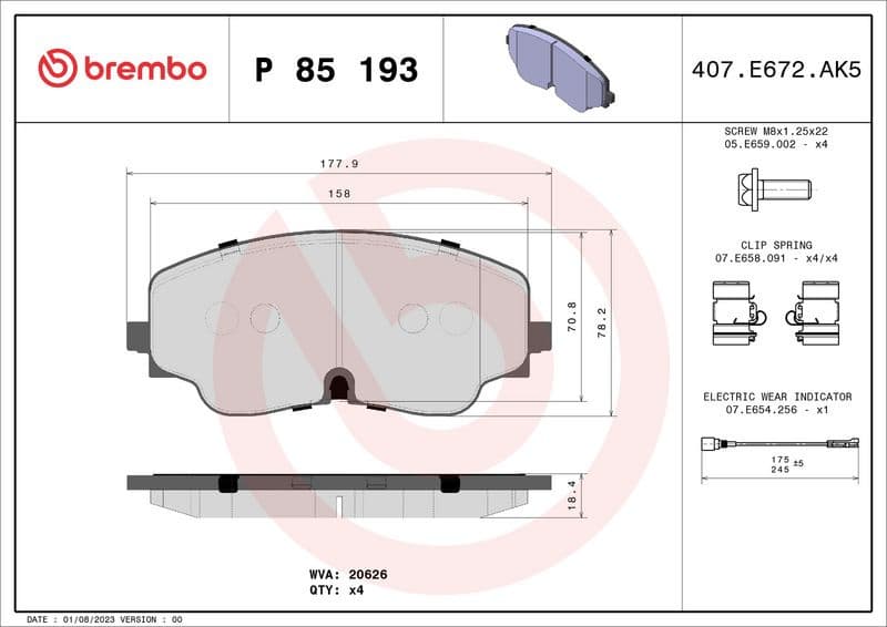 Brake Pad Set, disc brake PRIME LINE P 85 193 - image 3