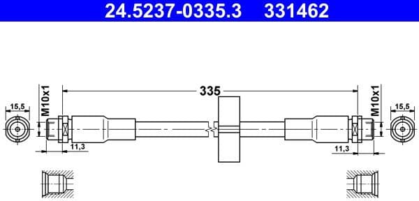 Brake Hose 24.5237-0335.3 - image 2