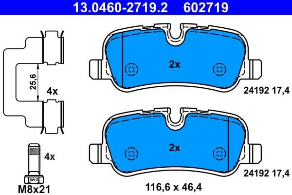 Brake Pad Set, disc brake 13.0460-2719.2 - image 2