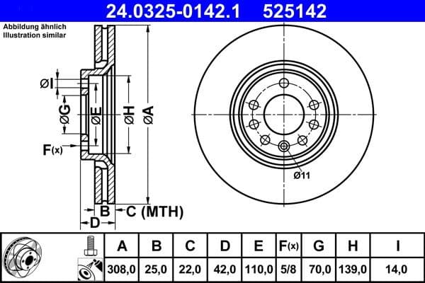 Brake Disc PowerDisc 24.0325-0142.1 - image 2