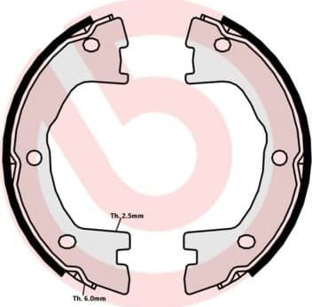 Brake Shoe Set, parking brake ESSENTIAL LINE SA6508 - image 3