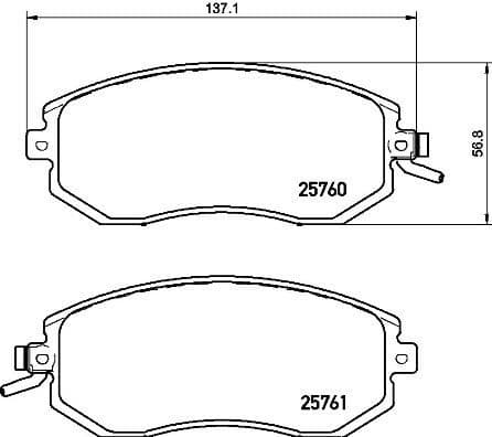 Brake Pad Set, disc brake XTRA LINE P78021X - image 3