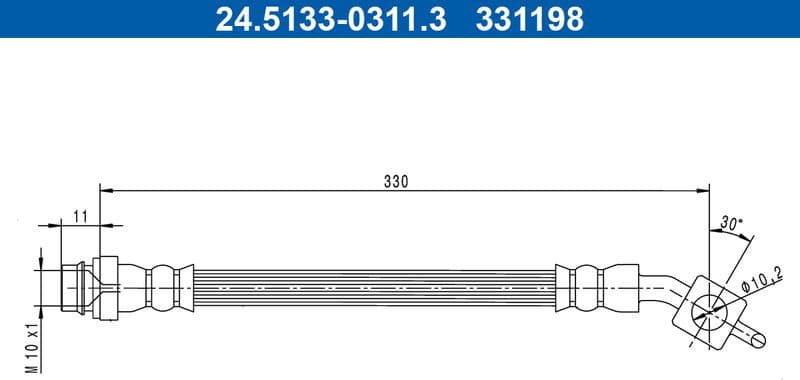 Brake Hose 24.5133-0311.3 - image 2