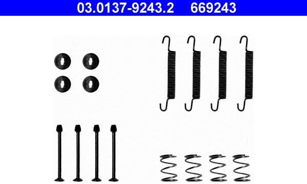 Accessory Kit, parking brake shoes 03.0137-9243.2 - image 2