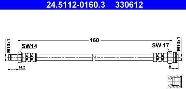 Brake Hose 24.5112-0160.3 - image 2