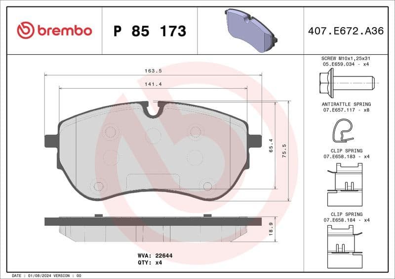 Brake Pad Set, disc brake PRIME LINE P85173 - image 2