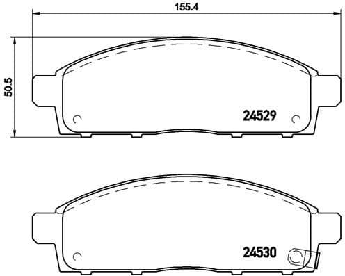 Brake Pad Set, disc brake PRIME LINE P54038 - image 3