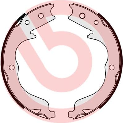 Brake shoes handbrake, Top Quality S61542 - image 3