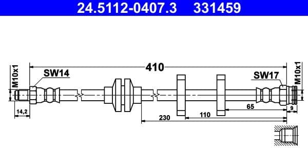 Brake Hose 24.5112-0407.3 - image 2