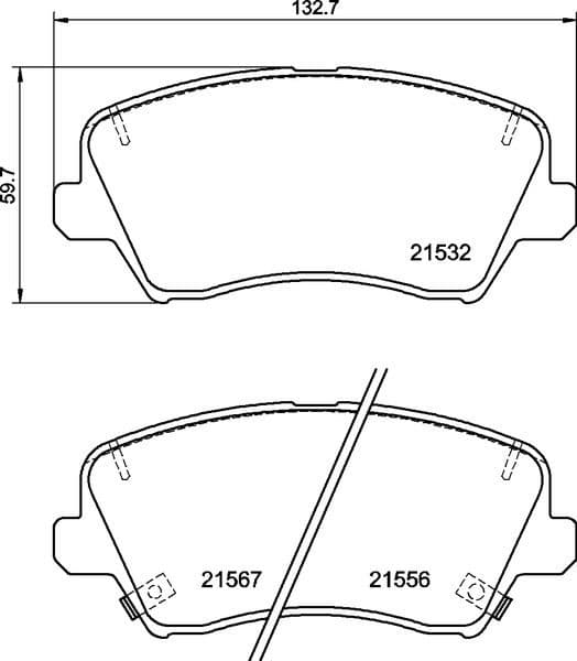 Brake Pad Set, disc brake PRIME LINE P30123 - image 2