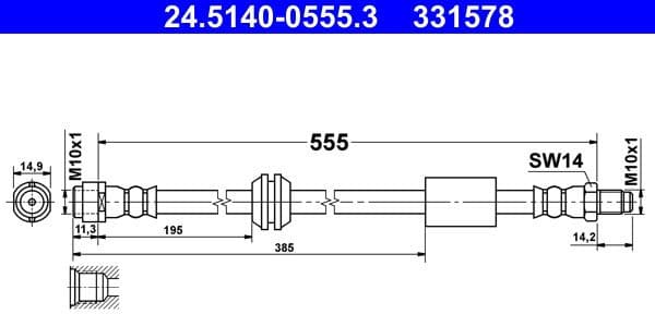 Brake Hose 24.5140-0555.3 - image 3