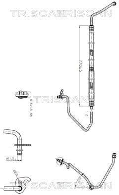 Hydraulic Hose, steering 8516 16017