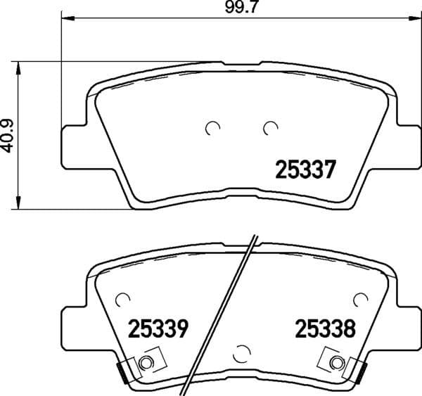 Brake Pad Set, disc brake PRIME LINE P30094 - image 2