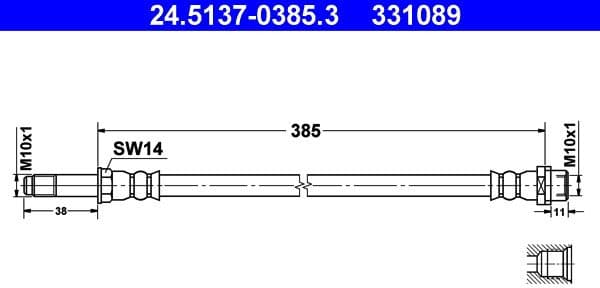 Brake Hose 24.5137-0385.3 - image 2