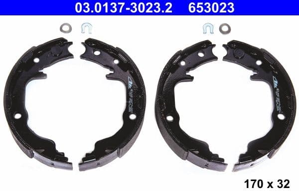 Brake Shoe Set, parking brake 03.0137-3023.2 - image 4