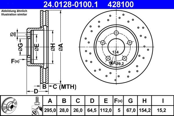 Brake Disc 24.0128-0100.1 - image 2