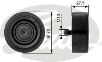 Deflection/Guide Pulley, V-ribbed belt DriveAlign™ T36206