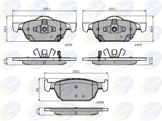 Brake pads front CBP32018