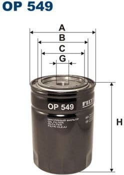 Filter, operating hydraulics OP549