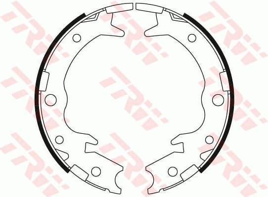 Brake shoes handbrake, Top Quality GS8697 - image 2