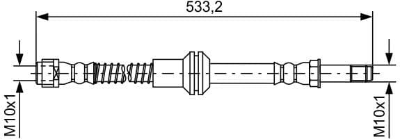 Brake Hose 1 987 481 609 - image 2