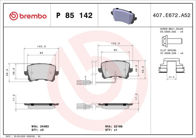 Brake Pad Set, disc brake PRIME LINE P85142 - image 3