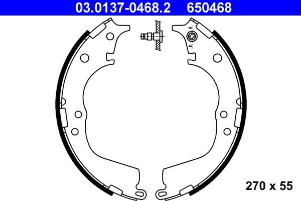 Brake Shoe Set 03.0137-0468.2 - image 2